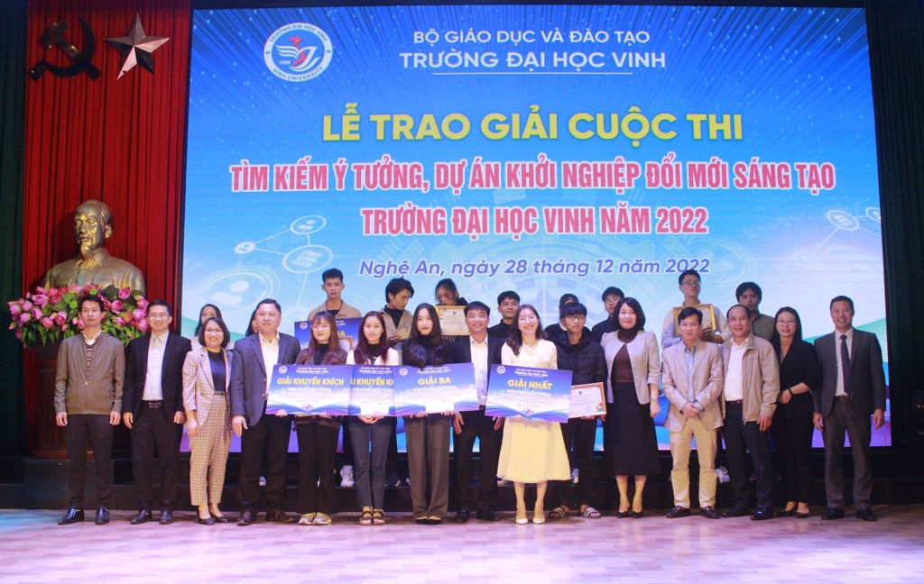 Sôi động, hấp dẫn Cuộc thi Tìm kiếm ý tưởng, dự án khởi nghiệp đổi mới sáng tạo Trường Đại học Vinh năm 2022
