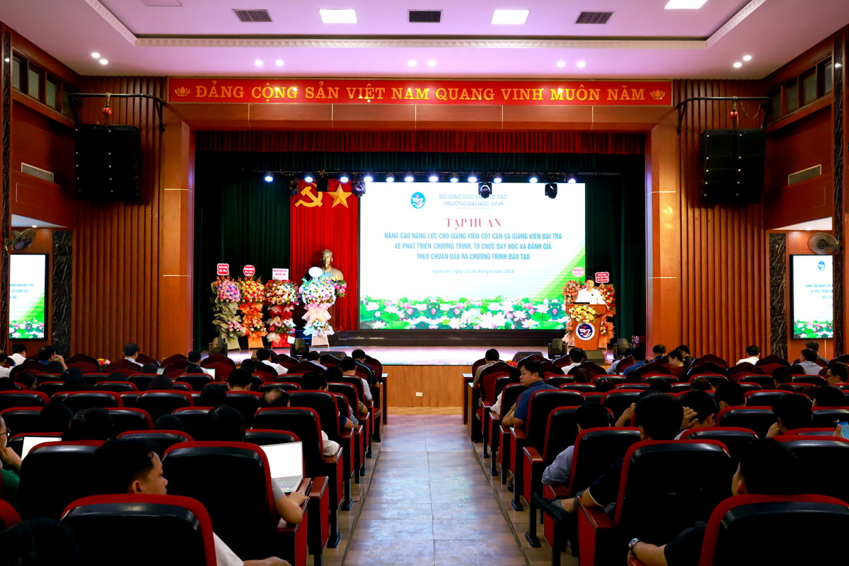 Trường Đại học Vinh bồi dưỡng nâng cao năng lực cho giảng viên năm 2024
