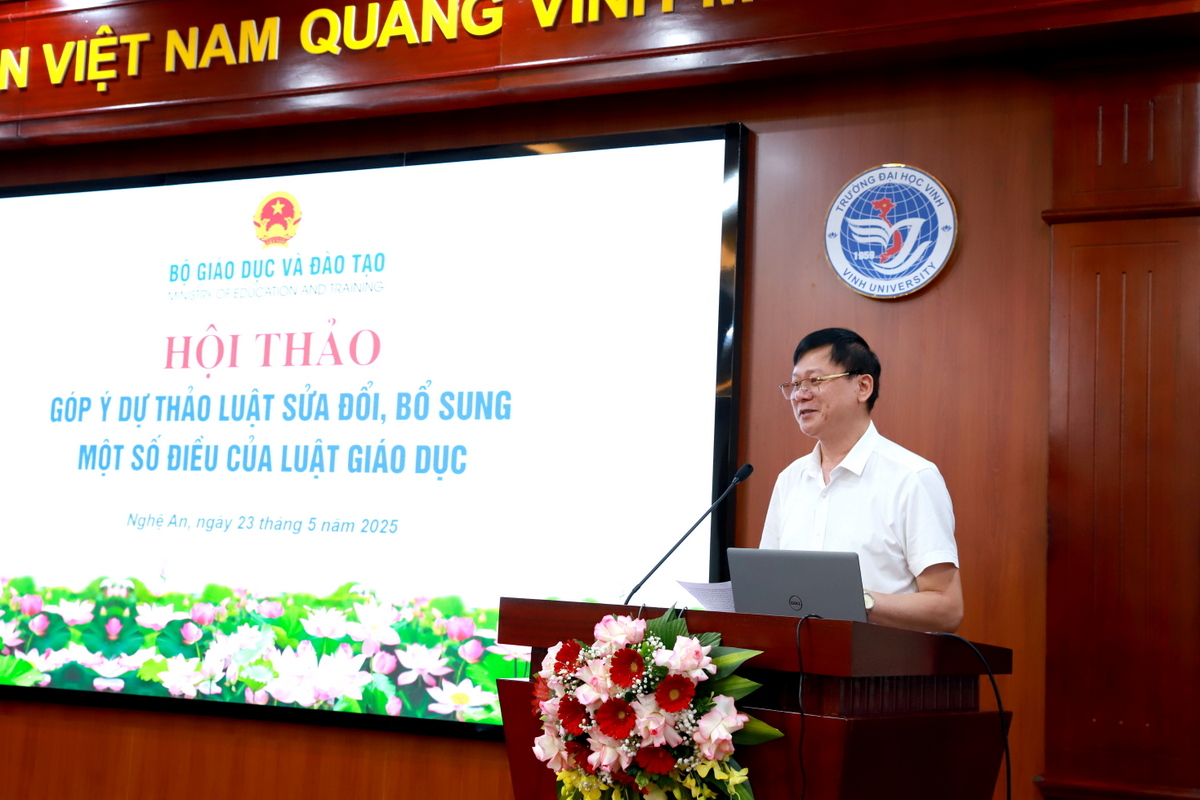 Bộ Giáo dục và Đào tạo tổ chức Hội thảo góp ý dự thảo Luật sửa đổi, bổ sung một số điều của Luật Giáo dục