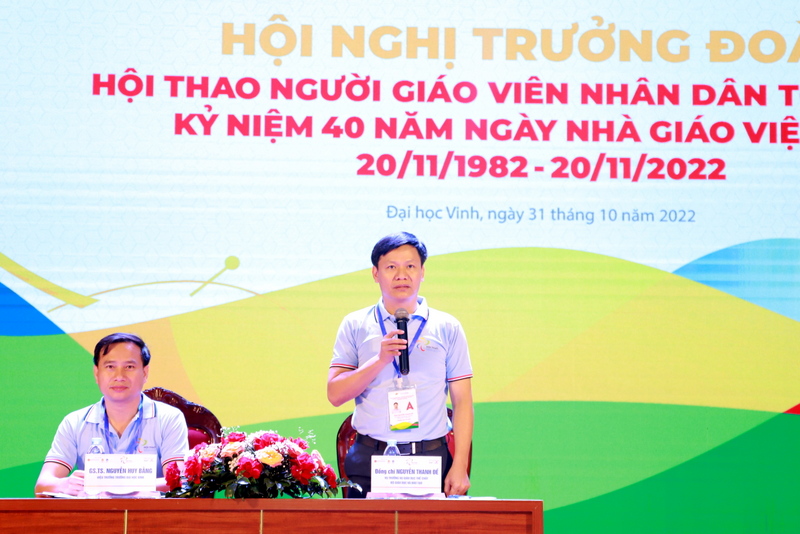 Hội nghị trưởng đoàn Hội thao Người giáo viên nhân dân toàn quốc kỷ niệm 40 năm ngày Nhà giáo Việt Nam (20/11/1982 - 20/11/2022)